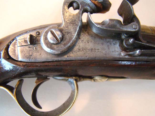 An 18th century flintlock blunderbuss pistol signed 'Barnett' circa 1760-1780 — image 3